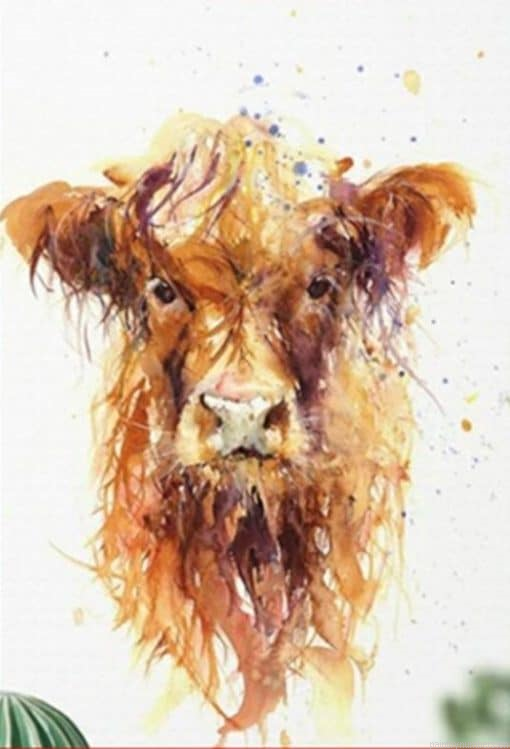 Messy Cow Animals Painting By Numberss.png
