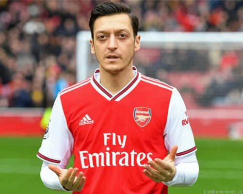 Mesut Ozil Arsenal Painting By Numbers.png