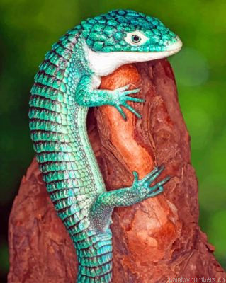 Mexican Alligator Lizard Painting By Numbers.png