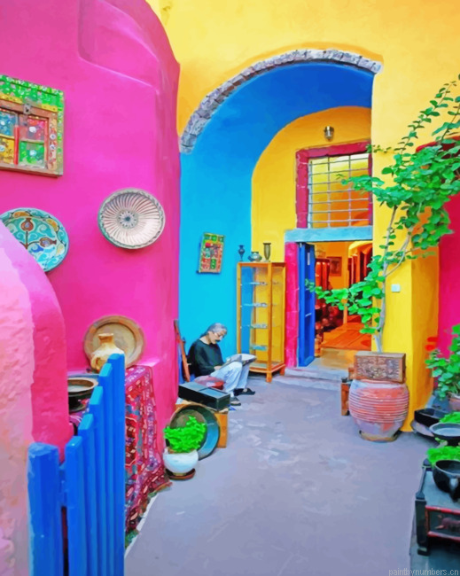 Mexican Colorful Walls Painting By Numberss.png