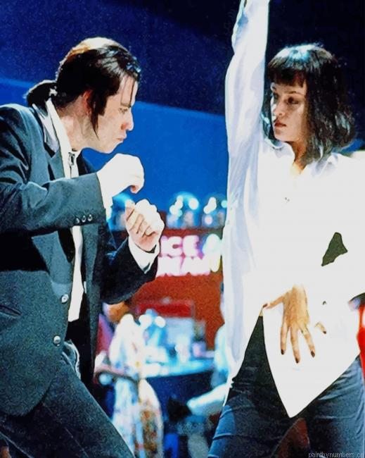 Mia Wallace And Vincent Dancing Actors Painting By Numberss.png