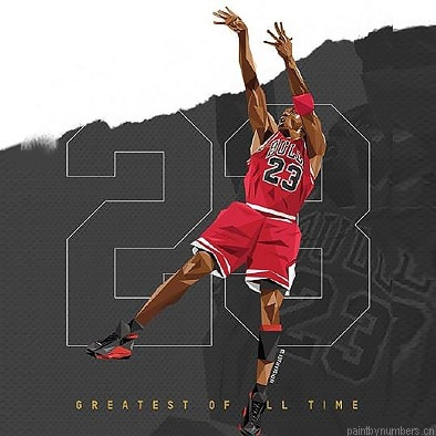 Michael Jordan Athlete Basketball Painting By Numbers.png