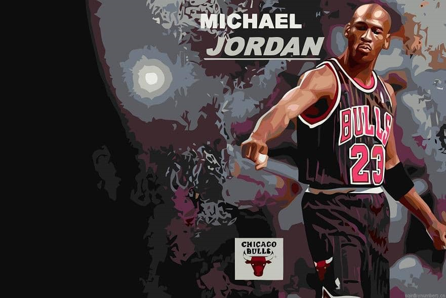 Michael Jordan Icon Basketball Painting By Numberss.png