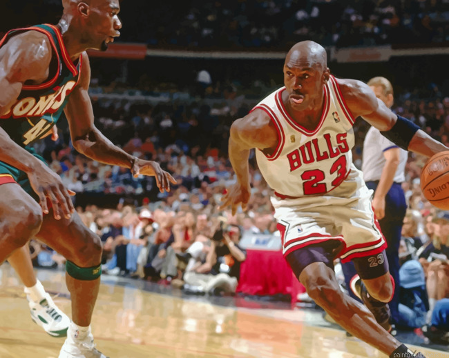 Micheal Jordan Nba Legend Basketball Painting By Numberss.png