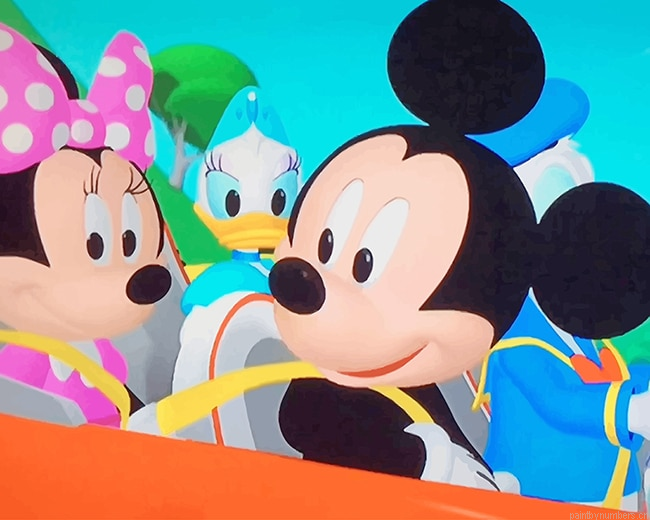 Mickey Mouse Cartoon Painting By Numbers.png