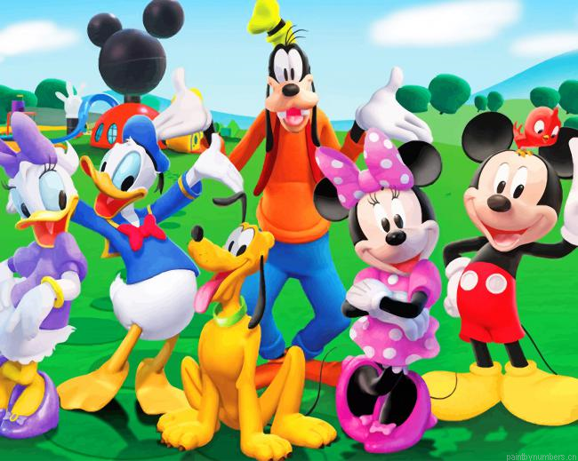 Mickey Mouse Club House Cartoons Painting By Numberss.png