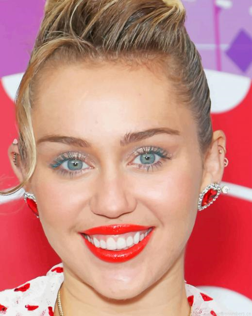 Miley Cyrus Singer Painting By Numberss.png