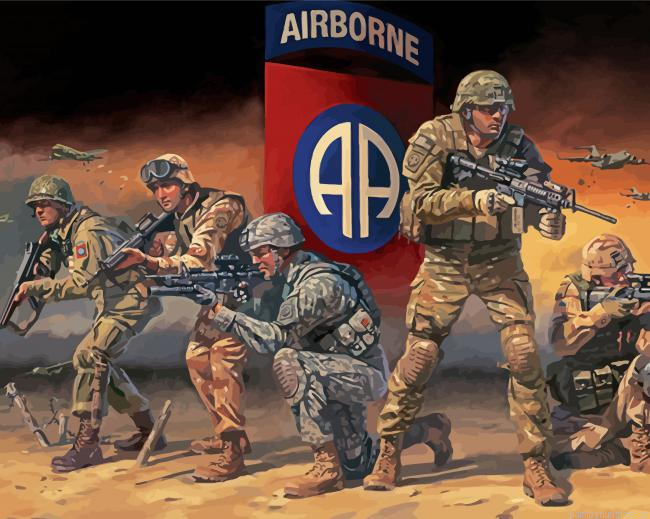 Military Paratroopers Painting By Numberss.png