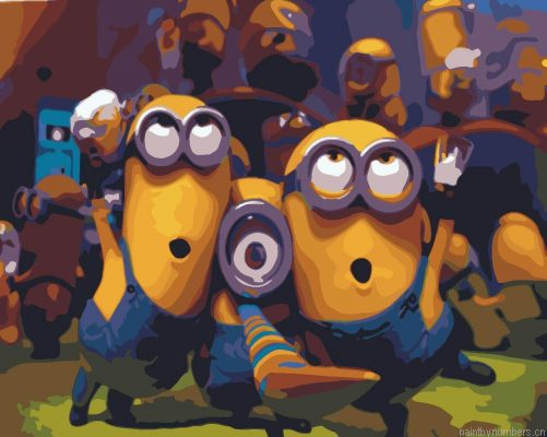 Minions Dancing Painting By Numbers.png
