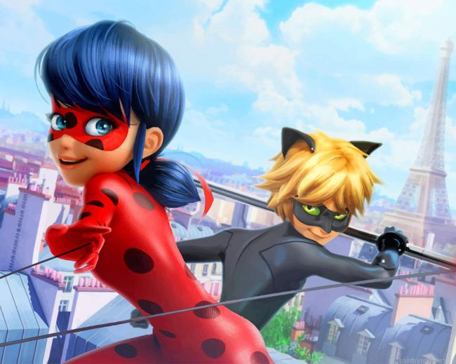 Miraculous Ladybug And Cat Noir Animations Painting By Numberss.png