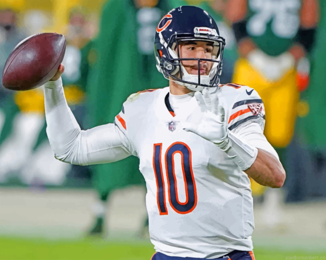 Mitchell Trubisky Chicago Bears Painting By Numbers.png