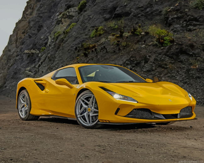 Modern Ferrari F8 Spider Cars Painting By Numberss.png