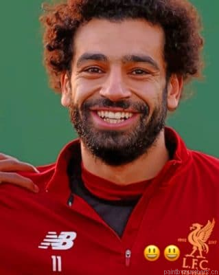 Mohamed Salah Football Painting By Numberss.png