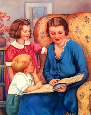 Mom Reading A Book Painting By Numbers.png