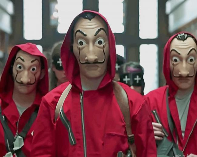 Money Heist La Casa De Papel Painting By Numbers.png