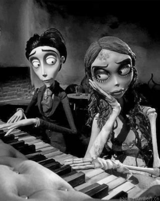Monochrome Corpse Bride Painting By Numbers.png