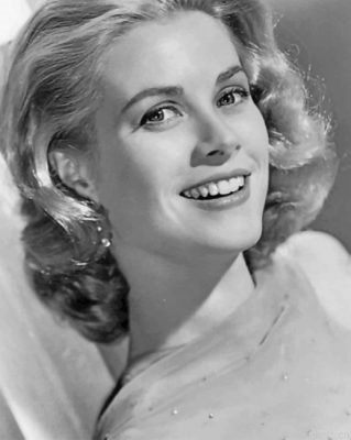 Monochrome Grace Kelly Painting By Numbers.png