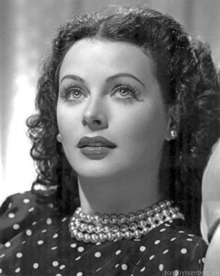Monochrome Hedy Lamarr Painting By Numbers.png