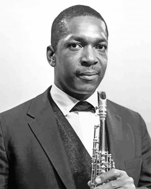 Monochrome John Coltrane Painting By Numberss.png