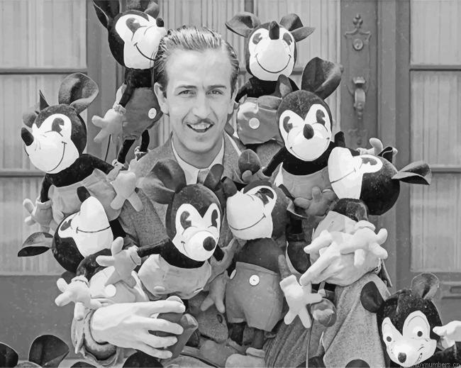 Monochrome Walt Disney Painting By Numbers.png