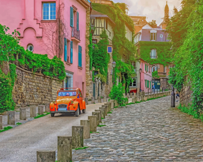 Montmartre Paris Painting By Numbers.png