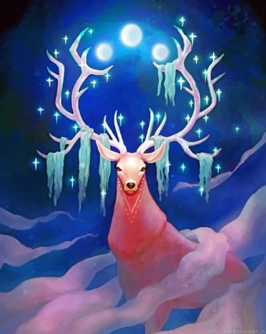 Moon Guardian Stag Painting By Numberss.png