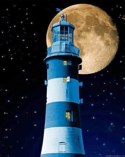 Moon Lighthouse Painting By Numberss.png