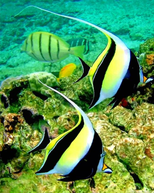 Moorish Idol Fish Painting By Numberss.png