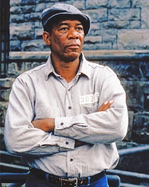 Morgan Freeman Shawshank Redemption Actors Painting By Numbers.png