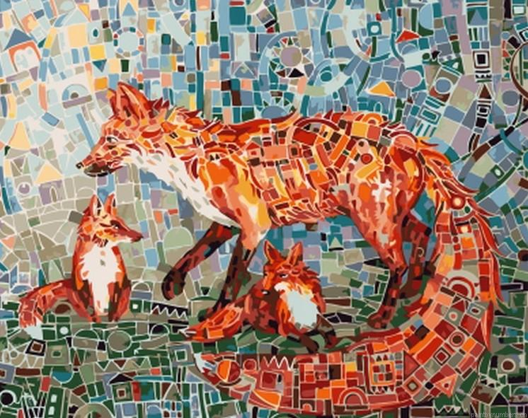 Mosaic Fox Painting By Numbers.png