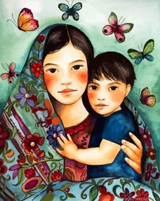 Mother And Son Painting By Numbers.png
