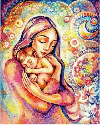 Motherhood Love Painting By Numberss.png