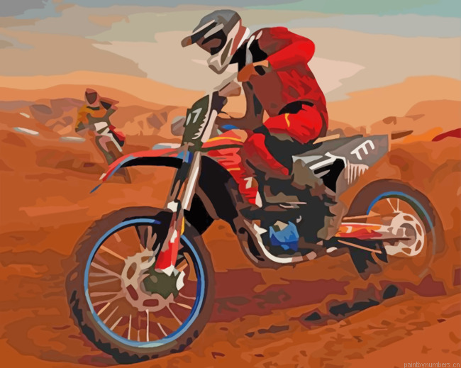 Motocross Man Painting By Numbers.png