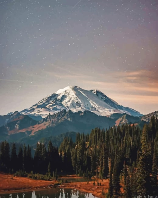 Mount Rainier National Park Landscapes Painting By Numberss.png
