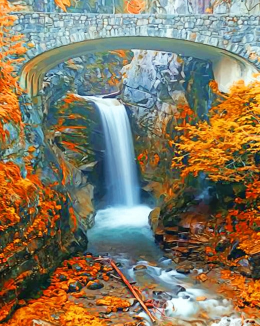 Mount Rainier National Park Washington State Painting By Numbers.png