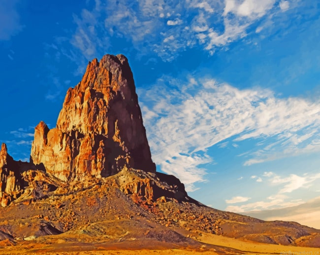 Mountain Desert Landscape Painting By Numberss.png