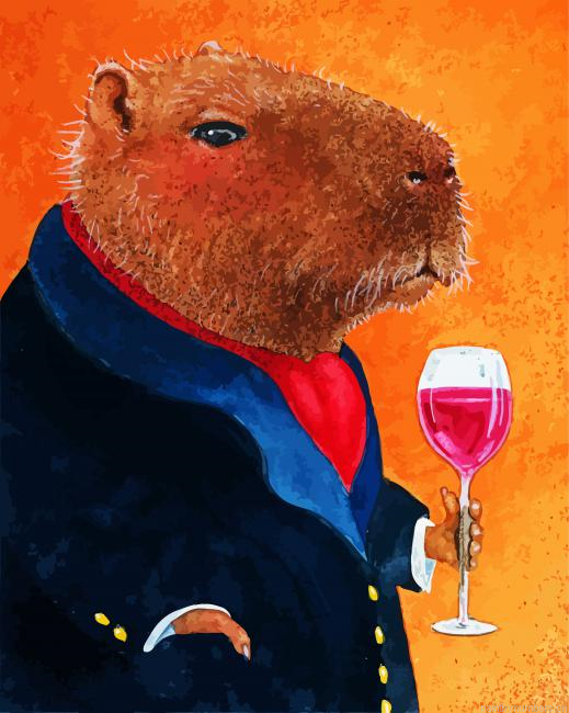 Mr Capybara Painting By Numberss.png