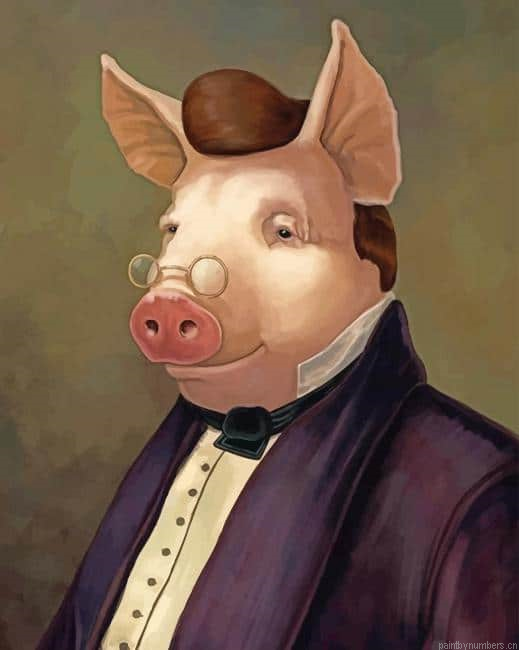 Mr Pig Animals Painting By Numberss.png