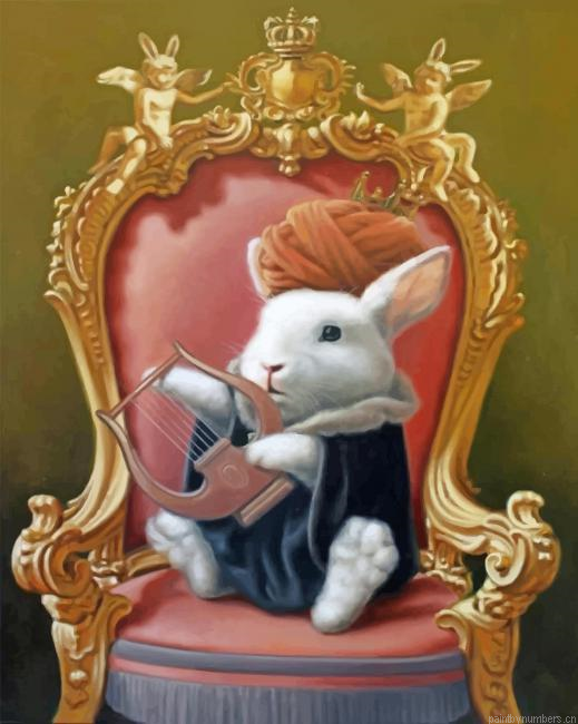 Mr Rabbit Animals Painting By Numberss.png