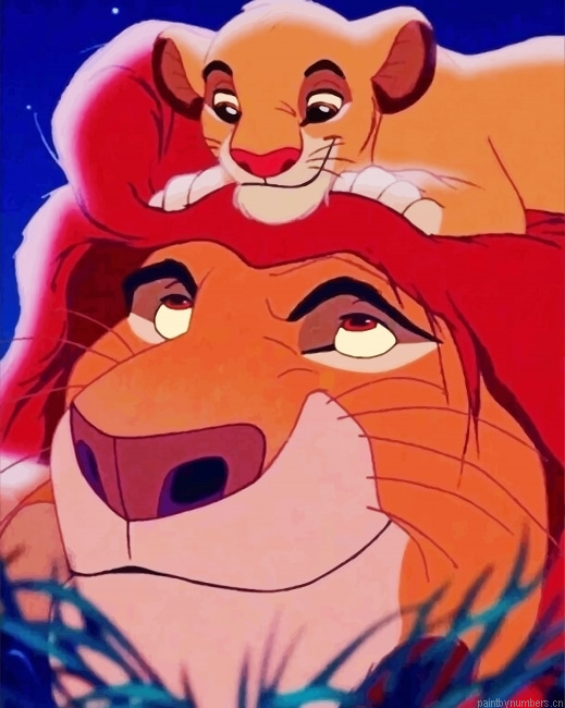 Mufasa And Simba Animations Painting By Numbers.png
