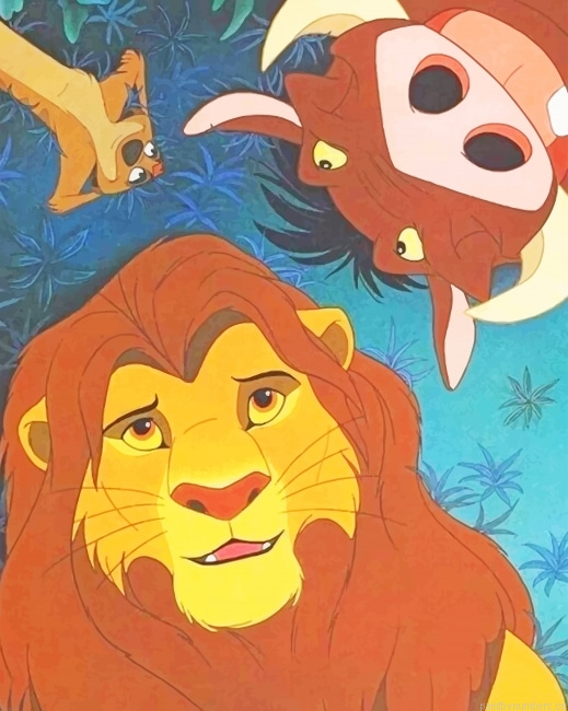 Mufasa Timon And Pumba Animations Painting By Numberss.png