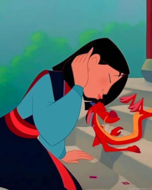 Mulan And Mushu Animations Painting By Numberss.png