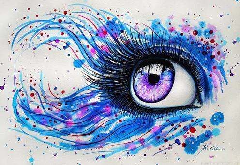 Multi Colored Eye Painting By Numbers.png