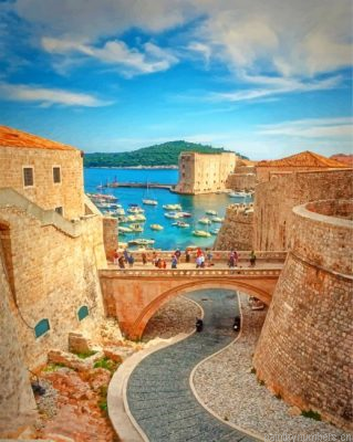 Muralles De Dubrovnik Cyprus Painting By Numbers.png