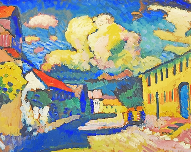 Murnau Dorfstrasse Wassily Kandinsky Painting By Numberss.png