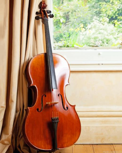 Music Instrument Violin Painting By Numberss.png