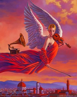 Musician Angel Painting By Numbers.png