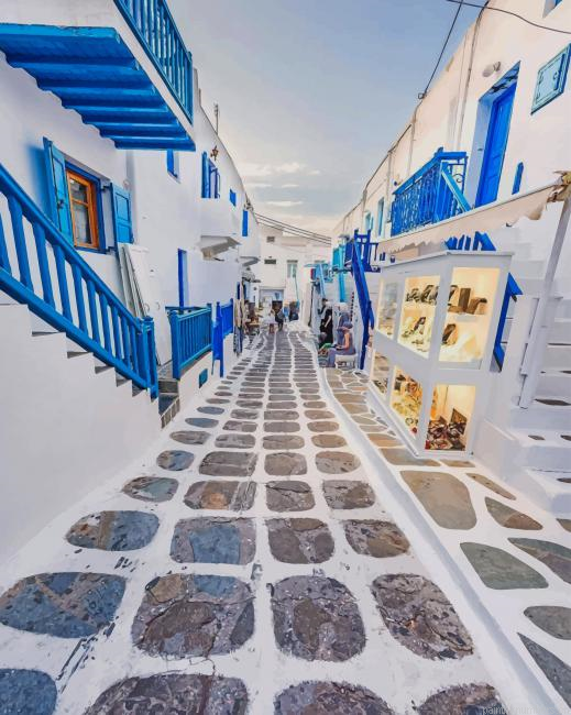 Mykonos Greece Cities Painting By Numberss.png