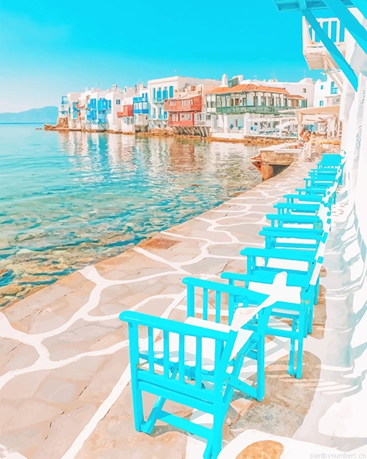 Mykonos Island Greece Painting By Numberss.png