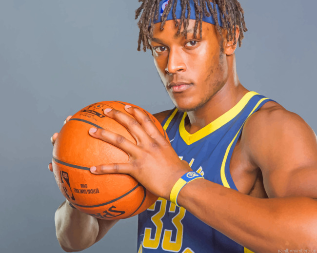 Myles Turner Nba Star Basketball Painting By Numberss.png